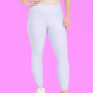 Old Navy Lilac Purple High-Waisted PowerSoft 7/8 Pocket Leggings Size 3X